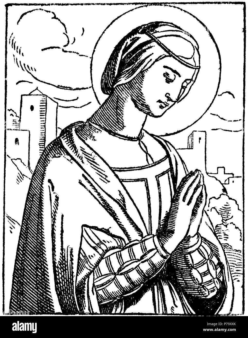 St. Elizabeth, Queen of Portugal Stock Photo Alamy