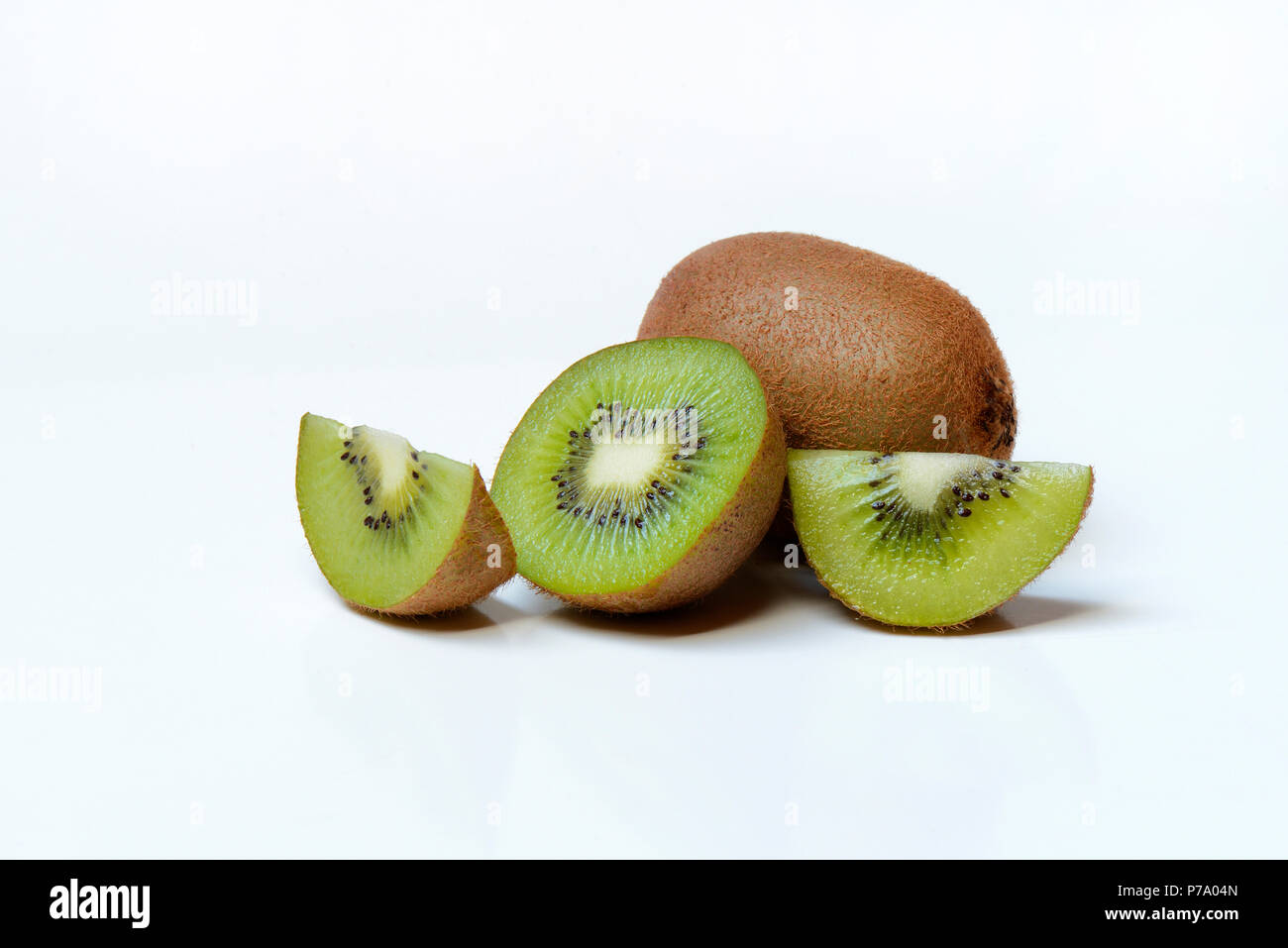 aufgeschnittene Kiwifrucht, Actinidia chinensis Stock Photo