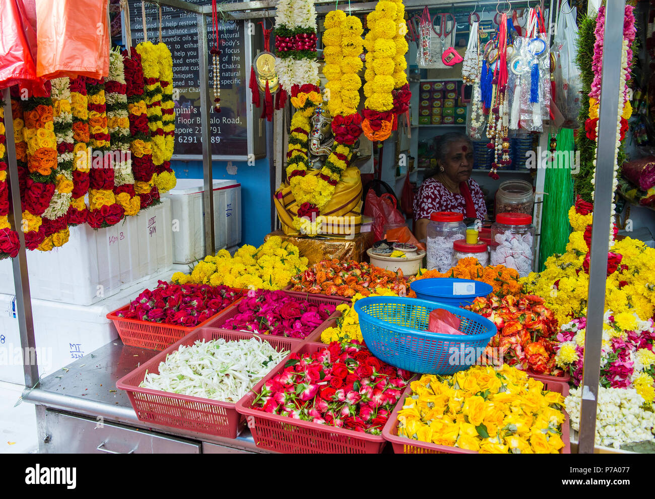 Shop in Little India, Singapore o Stock Photo Alamy