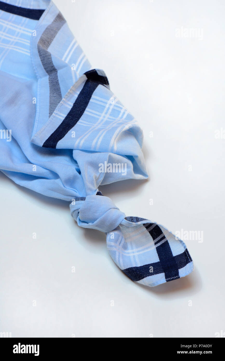 Knot in handkerchief Stock Photo