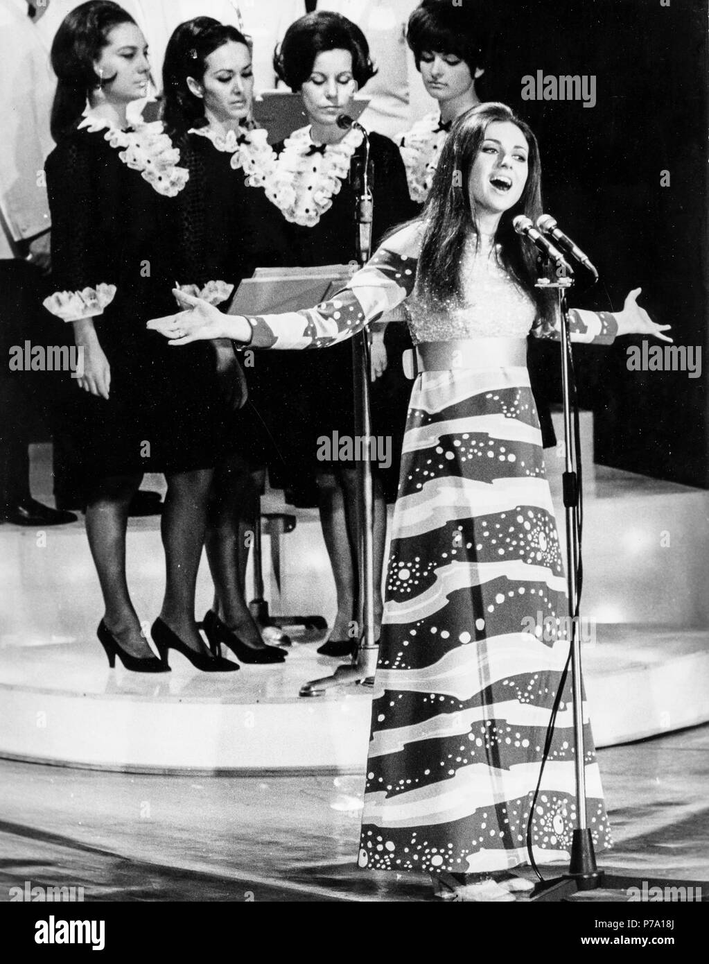 gigliola cinquetti, festival di sanremo, 1968 Stock Photo