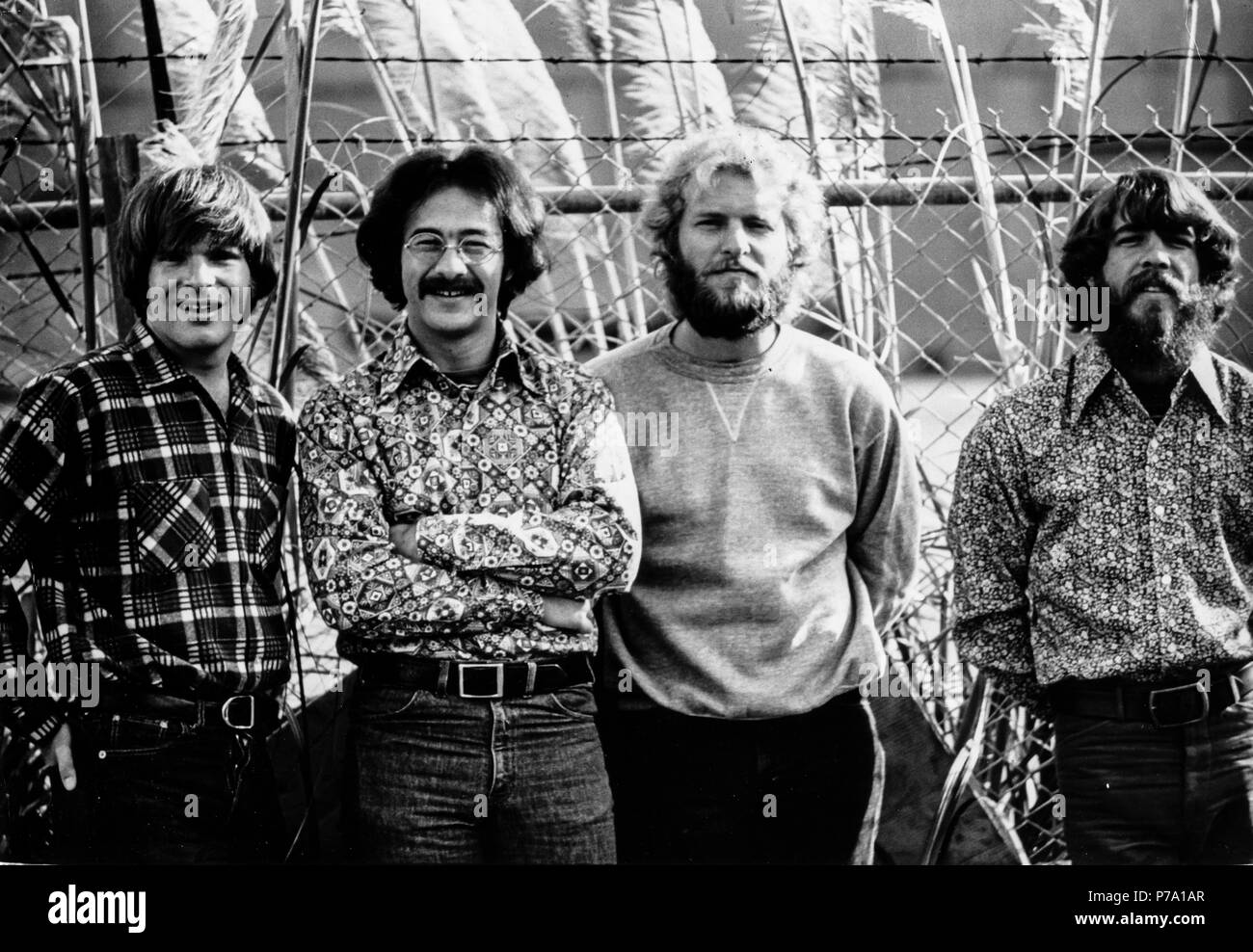 john fogerty, stuart cook, tom fogerty, doug clifford, creedence clearwater revival, 70s Stock Photo