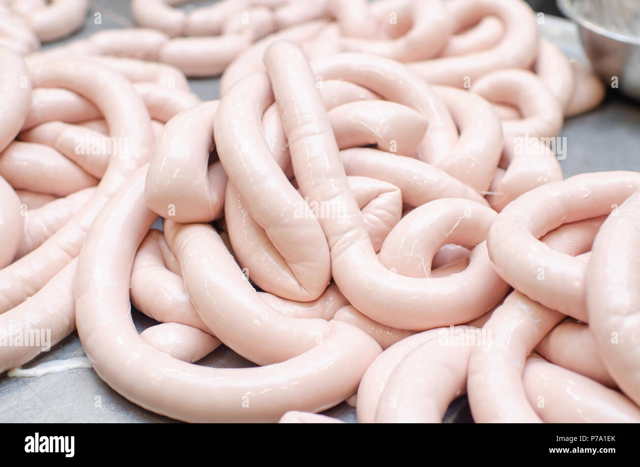 Meat Plant Sausage Production High Resolution Stock Photography and
