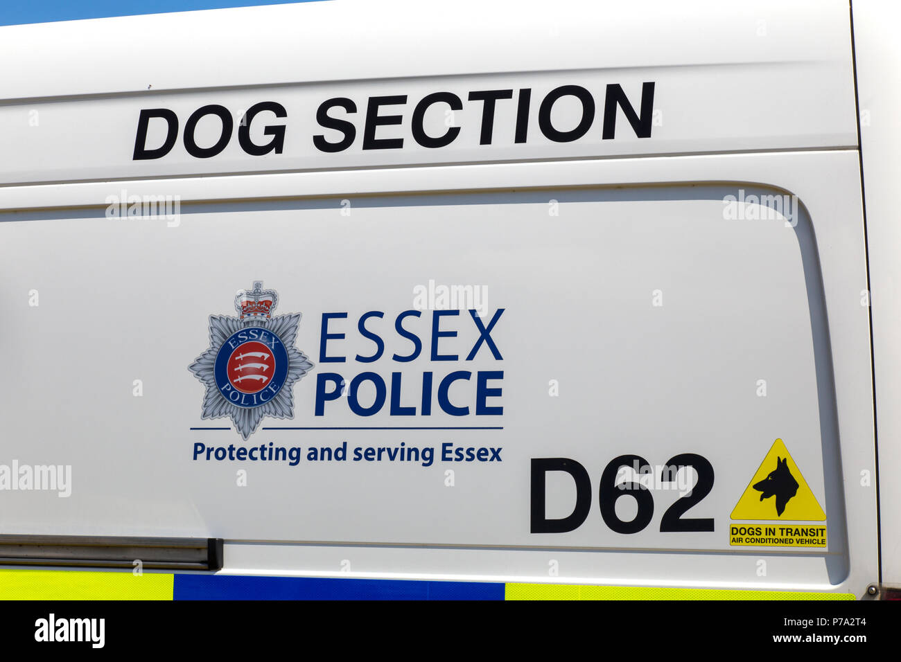 Dog section vehicle, Essex police Stock Photo