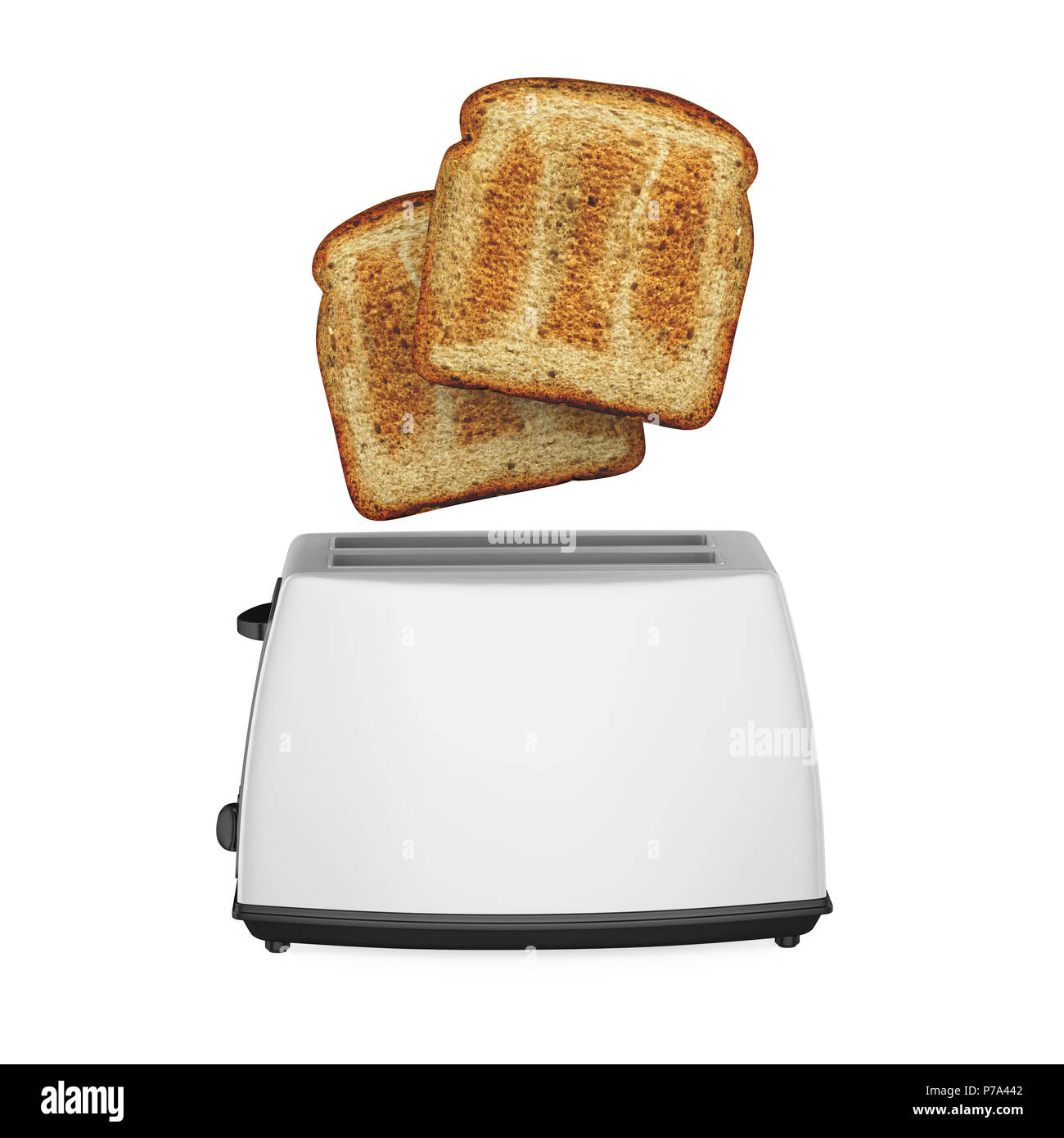 Bread Toaster Isolated Stock Photo Alamy