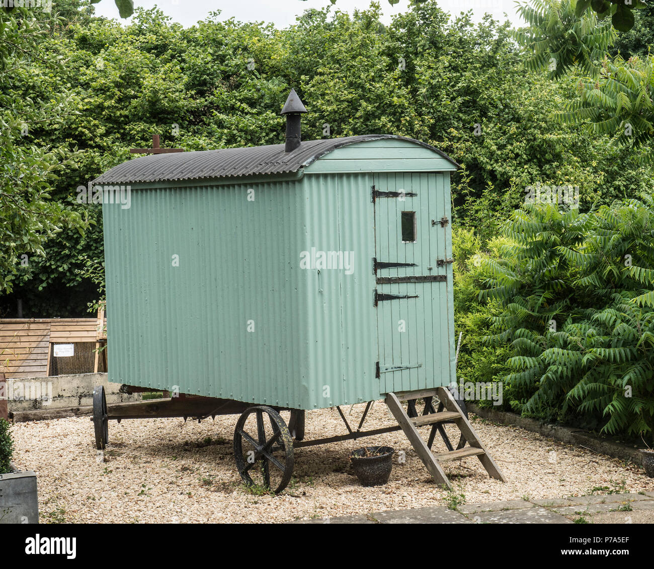 shepherds hut Stock Photo
