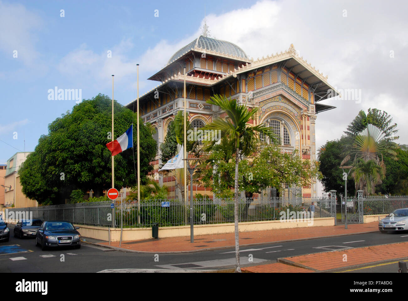 Schoelcher library, Fort de France, Martinique, Caribbean Stock Photo