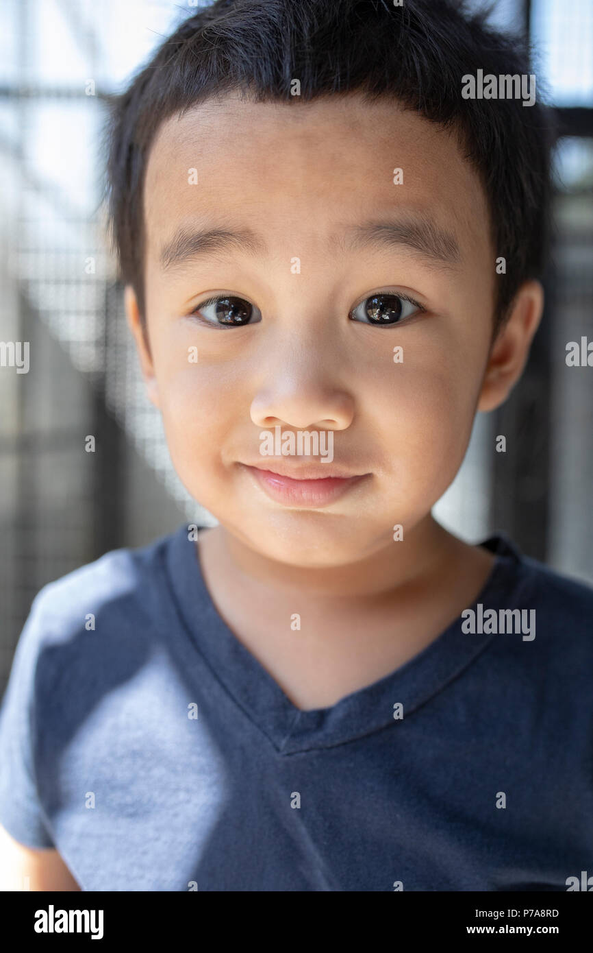 close up head shot ,head of cheerful asian children making funny kidding face Stock Photo Alamy
