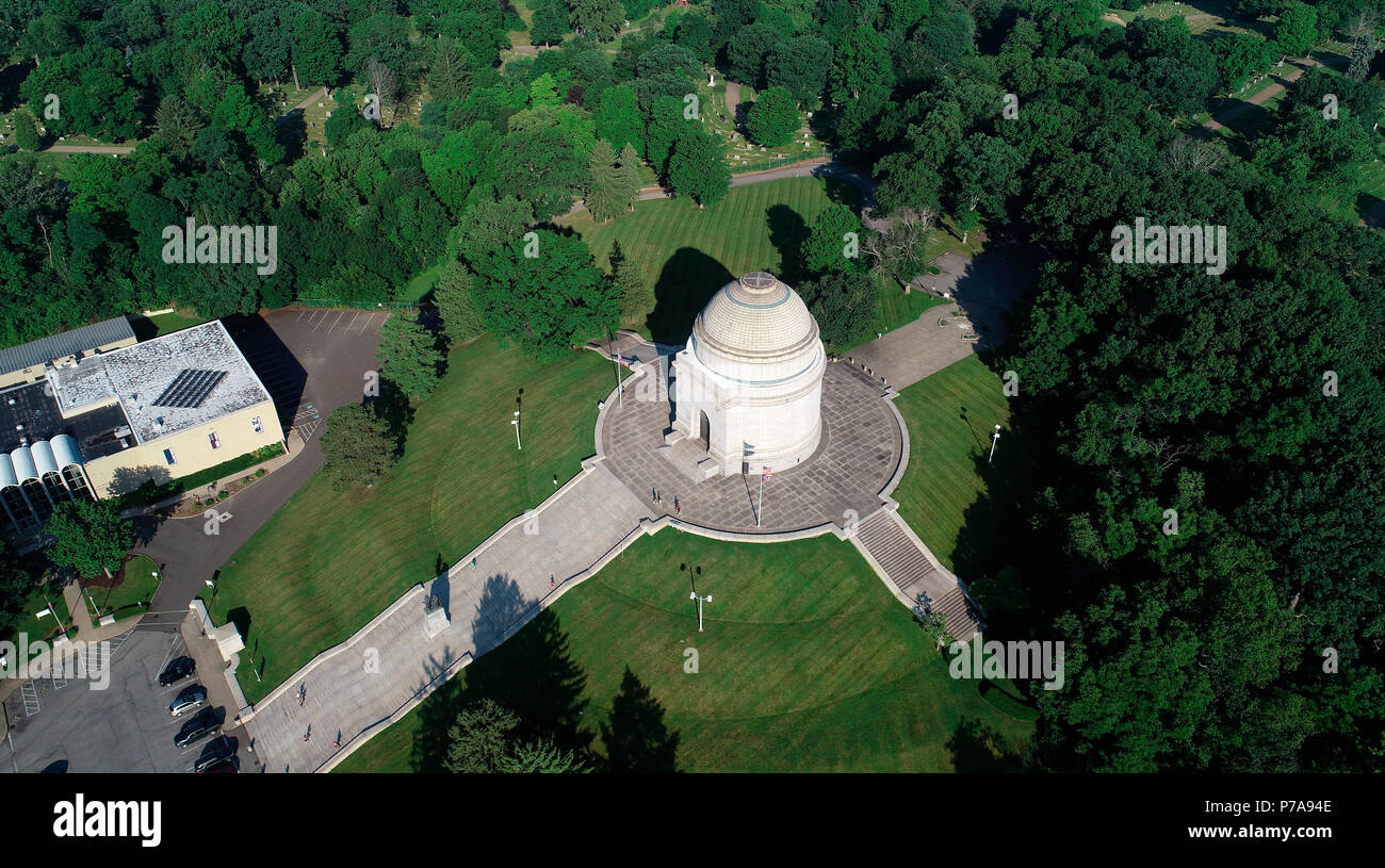 Aerial view of the Tomb of President William McKinley and the President  William McKinley Museum in Canton, Ohio Stock Photo - Alamy