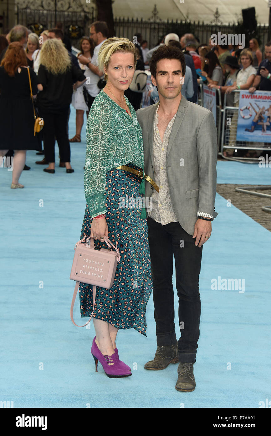 London, UK. 4th July, 2018. Jakki Healy,Kelly Jones attending the premiere of 'Swimming with Men' at Curzon Mayfair London 4th July 2018 Credit: Peter Phillips/Alamy Live News Stock Photo