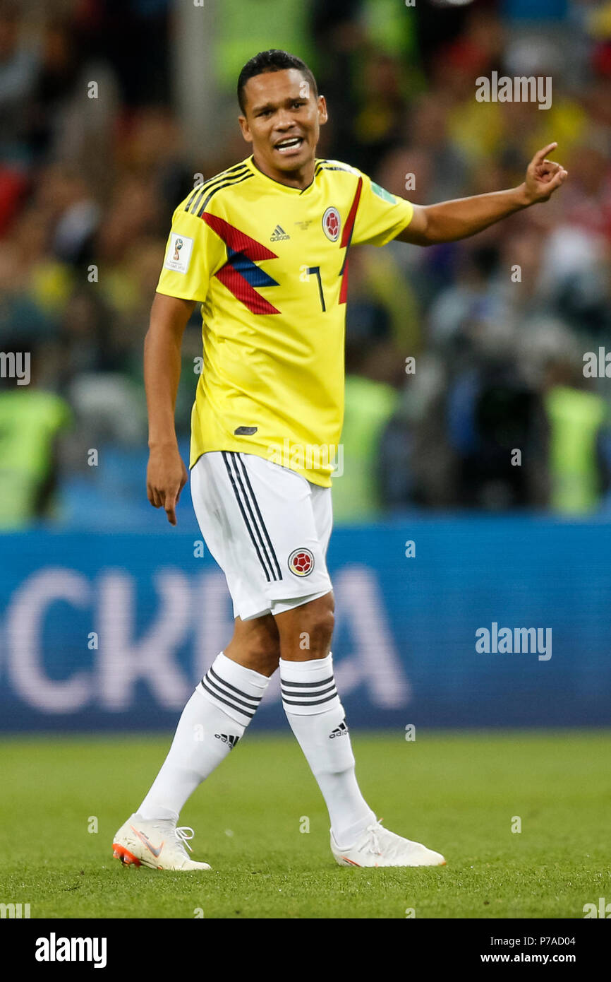 Moscow, Russia. 3rd July, 2018. Carlos Bacca of Colombia during the 2018 FIFA World Cup Round of 16 match between Colombia and England at Spartak Stadium on July 3rd 2018 in Moscow, Russia. (Photo by Daniel Chesterton/phcimages.com) Credit: PHC Images/Alamy Live News Stock Photo