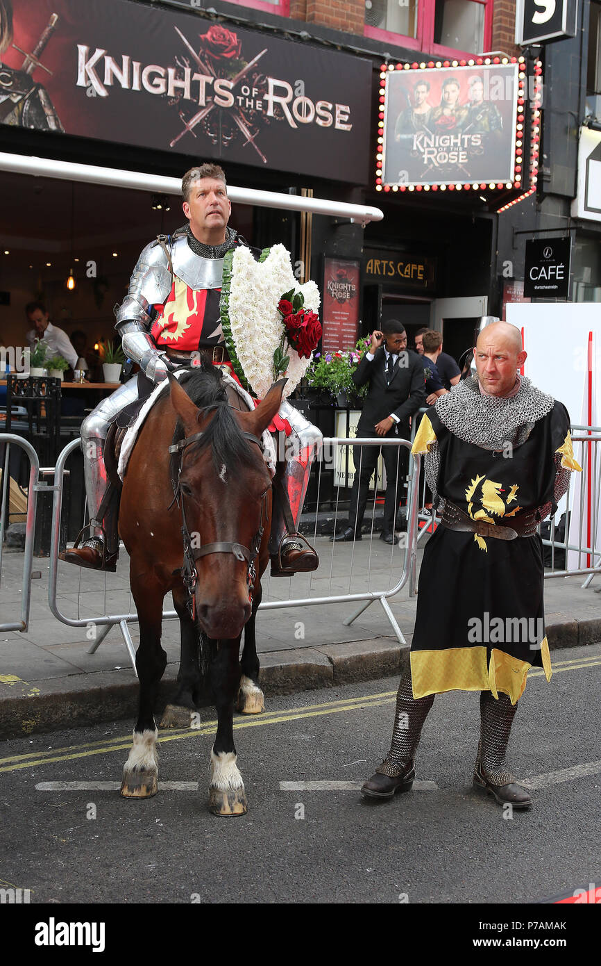 Knights of the rose press night hires stock photography and