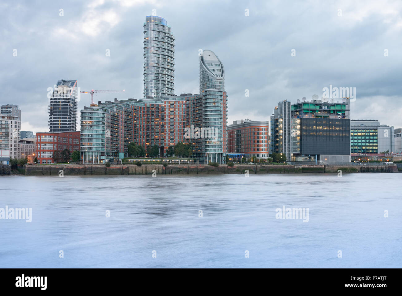 Residential buildings in Canary Wharf in London, England Stock Photo ...