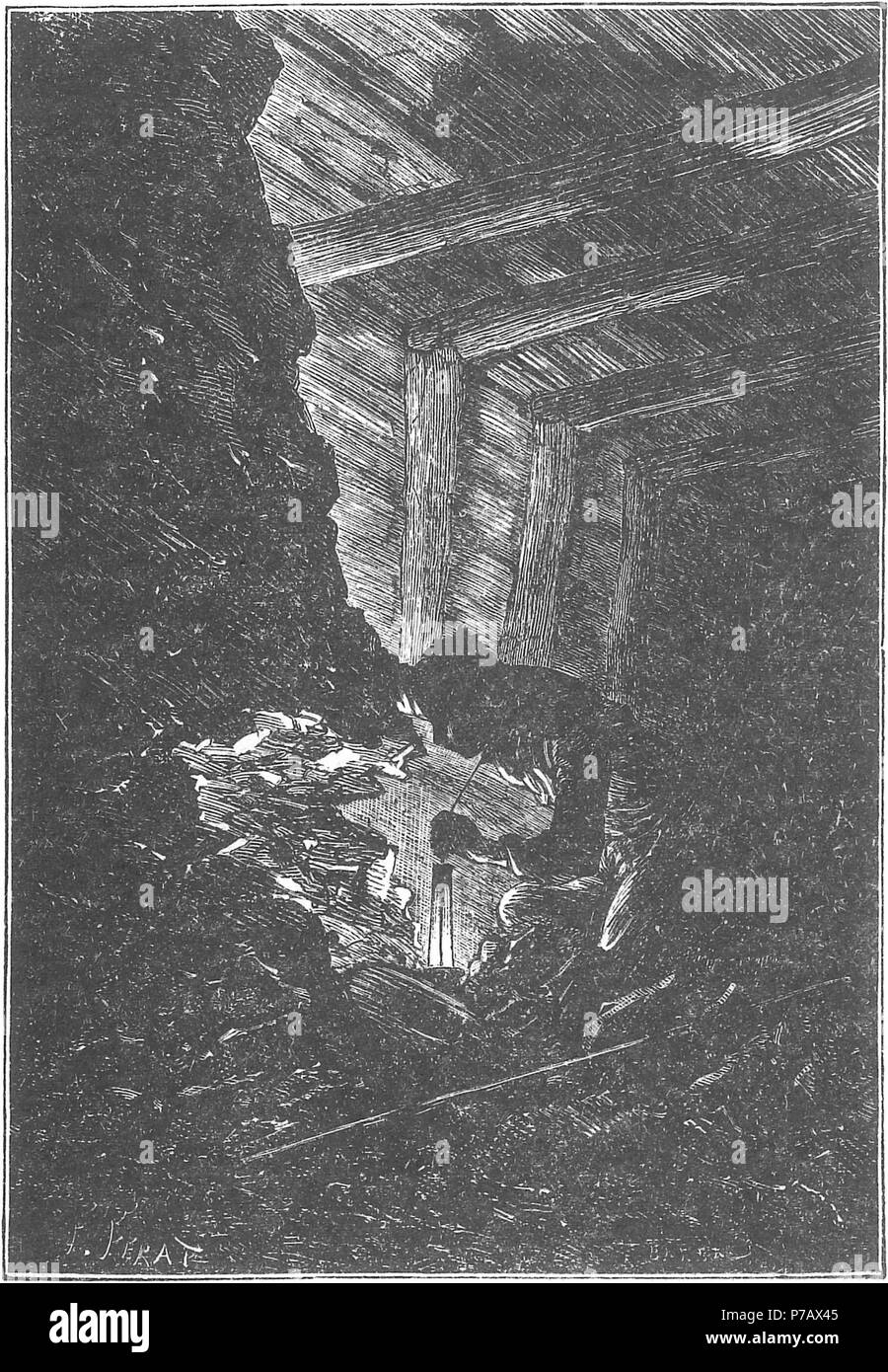 English Original Engraved Illustration For The Novel Les - 