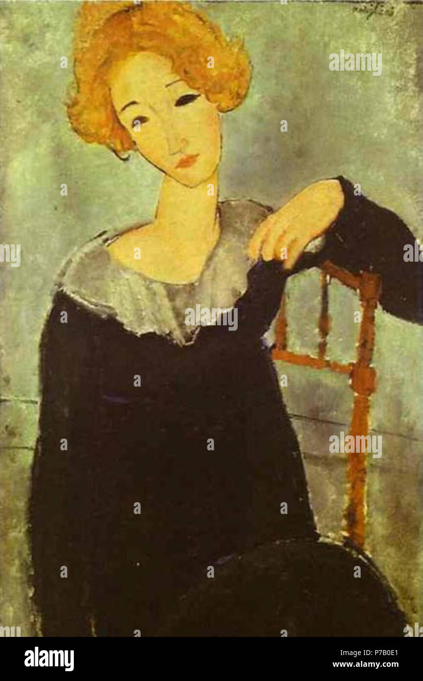 :   . 1917 58 Modigliani - Hamnett Stock Photo