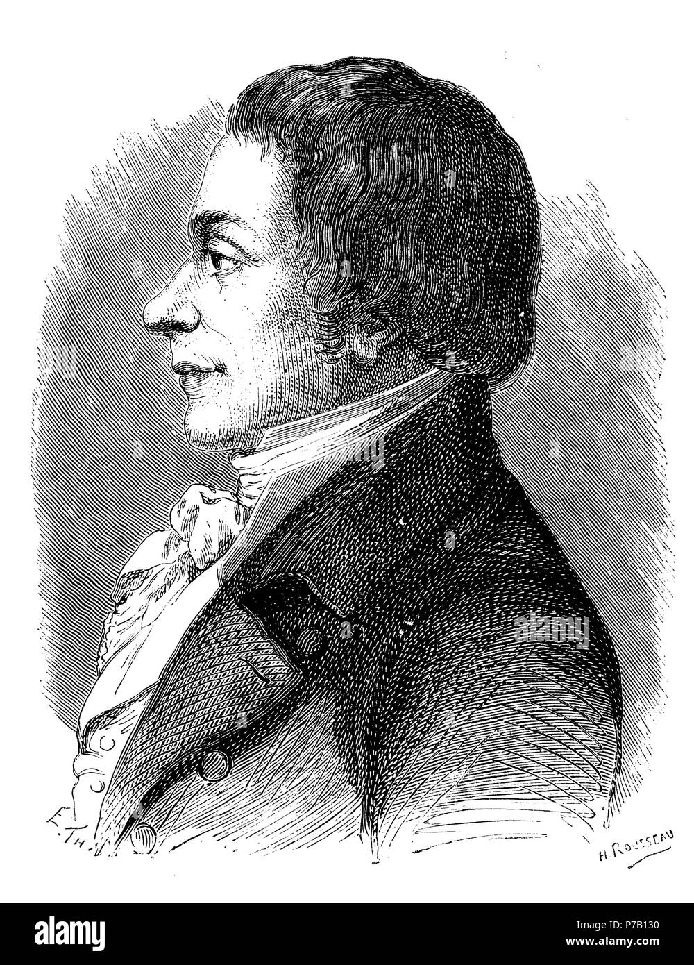 Joseph Lakanal (1762-1845), político francés. Grabado de 1873. Stock Photo