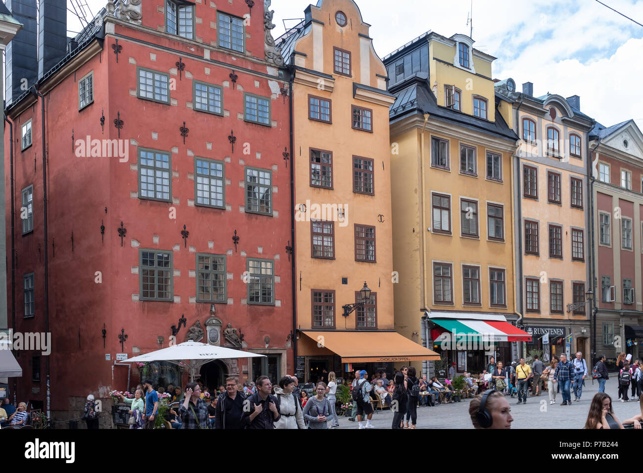 Stortorget, Gamla Stan, Stockholm, Sweden Stock Photo