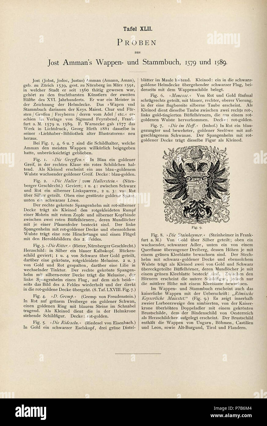 78 Ströhl Heraldischer Atlas t42 1 Stock Photo