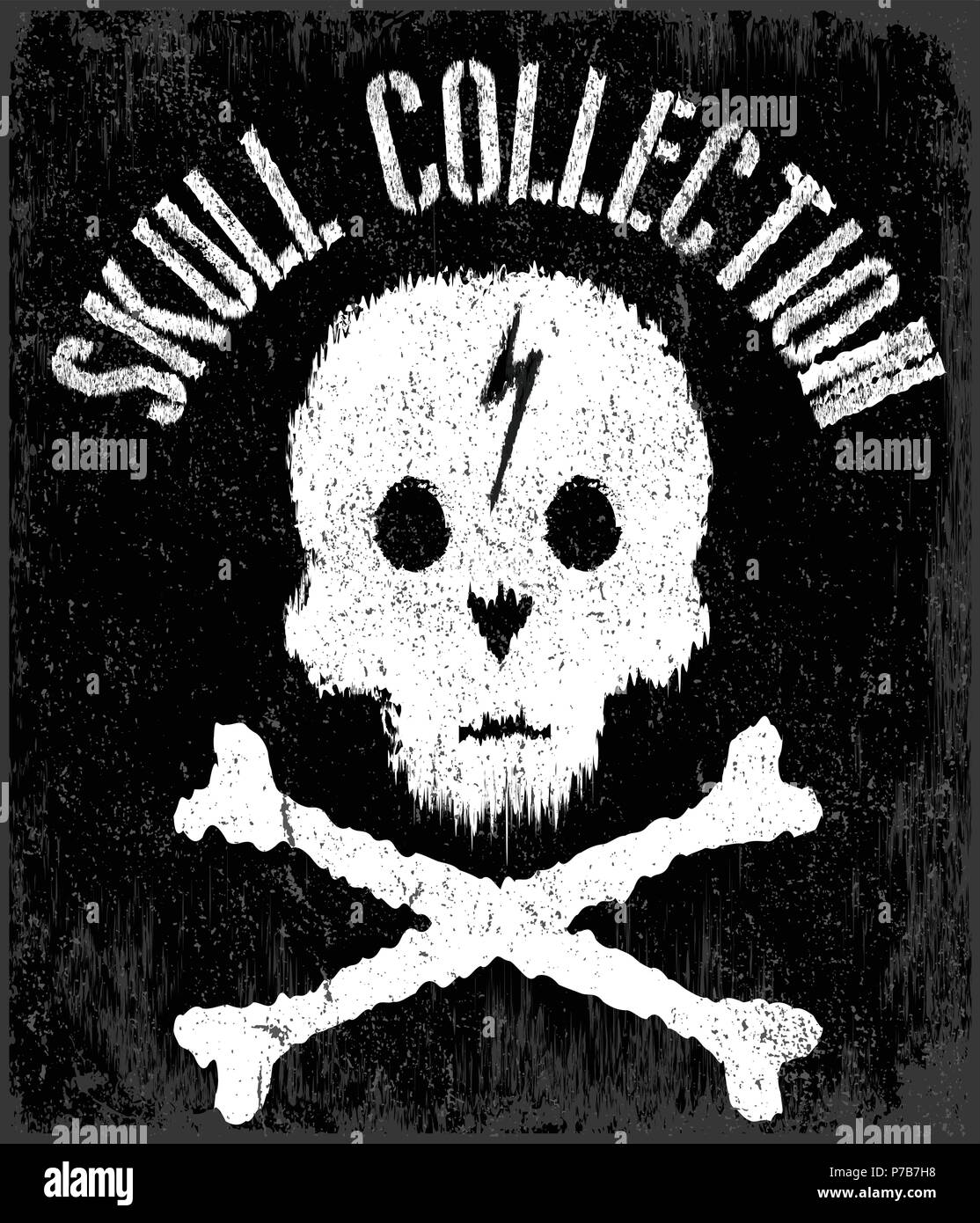 Skull T shirt Graphic Design Stock Vector Image & Art - Alamy
