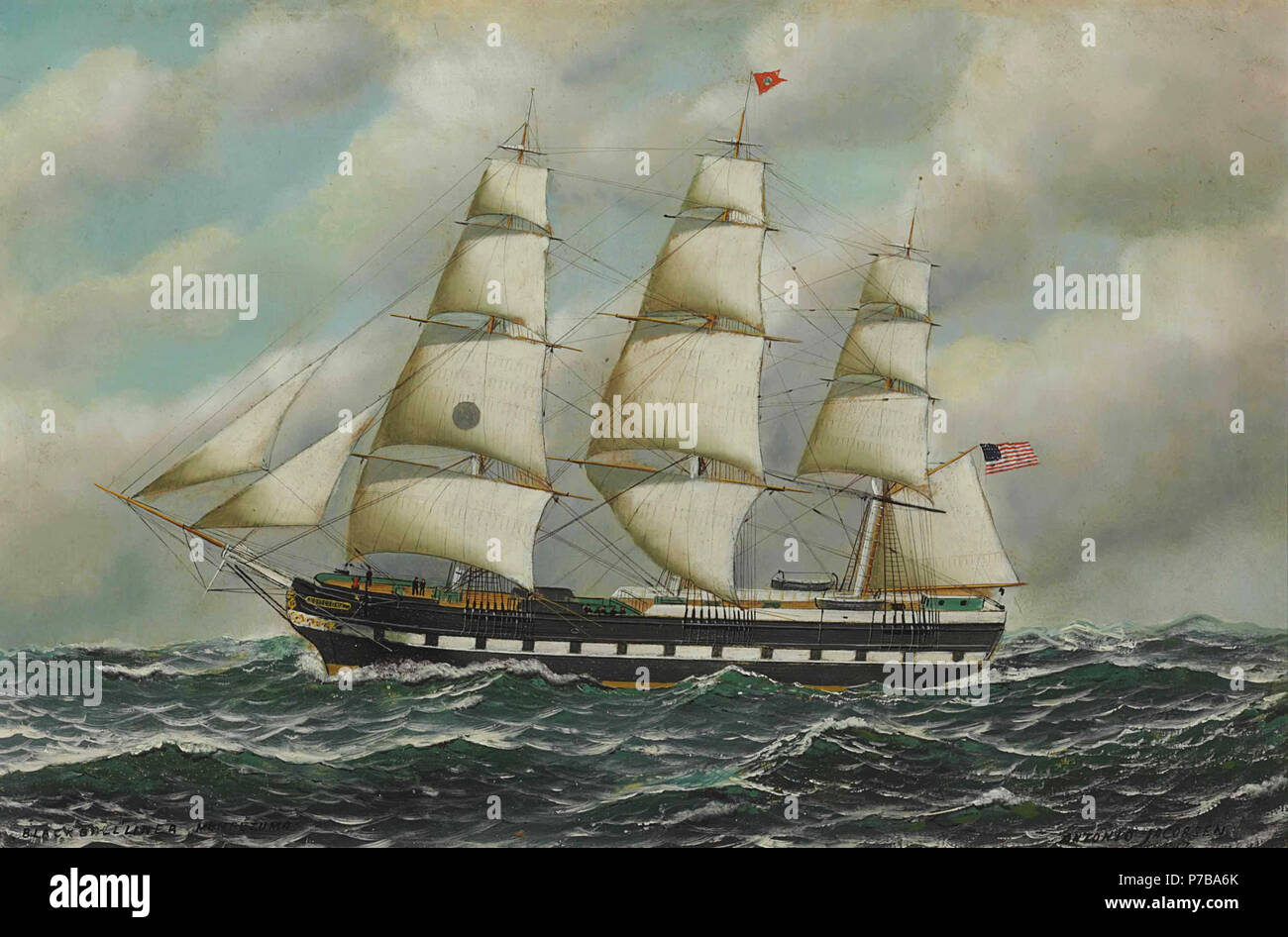 . Montezuma . The ‚Montezuma‘ sailed with the Black Ball Line for