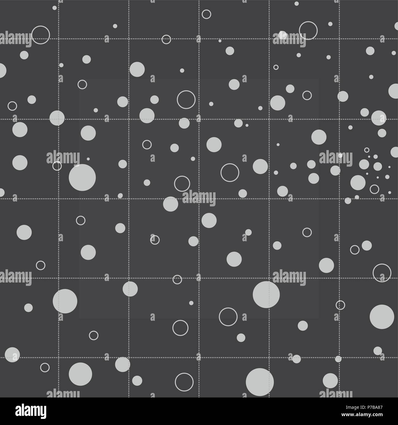 black and white design of Pattern with circular shapes, vector ...