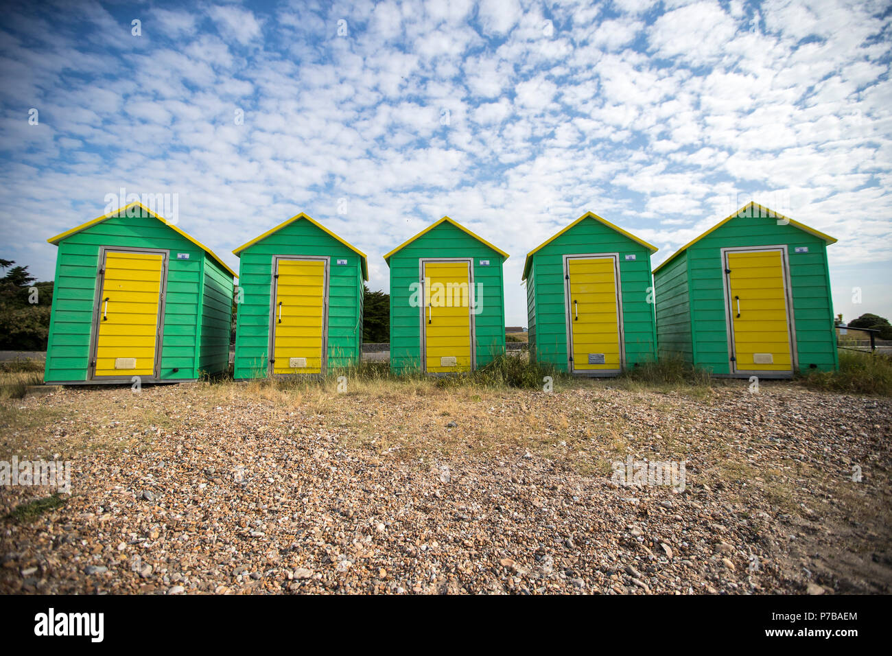 Littlehampton Beach Huts, West Sussex Stock Photo Alamy