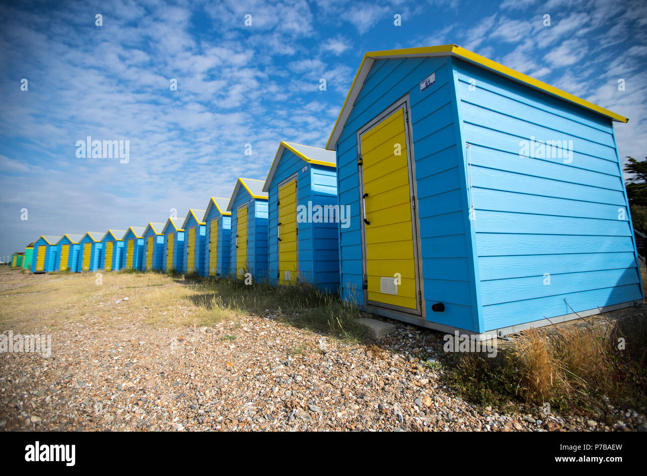 Littlehampton Beach Huts, West Sussex Stock Photo Alamy
