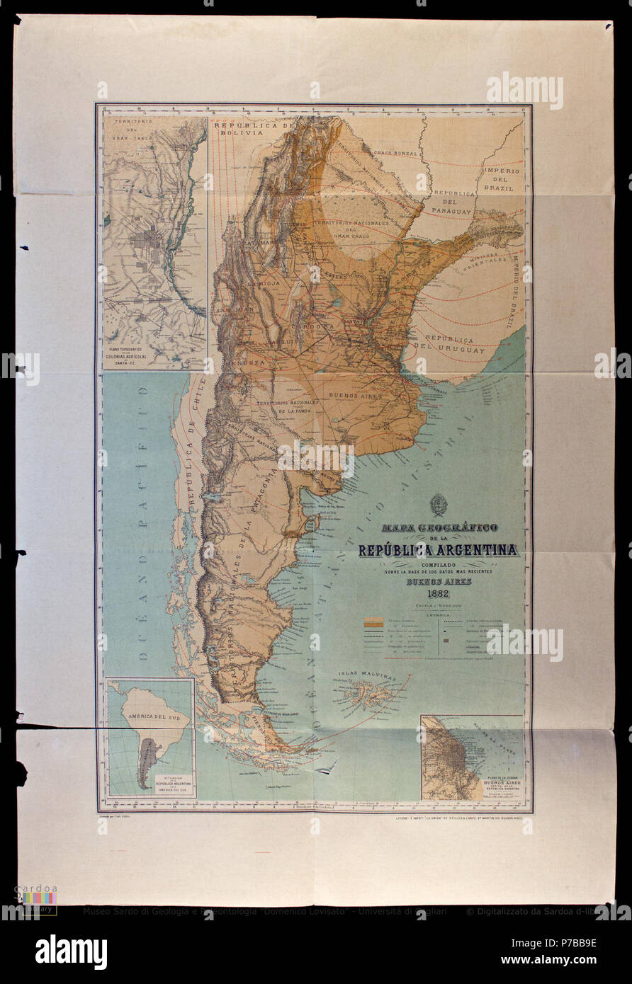 Mapa Geografico De Argentina 595x985