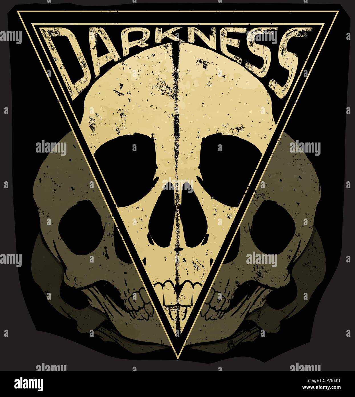 Skull T shirt Graphic Design Stock Vector Image & Art - Alamy