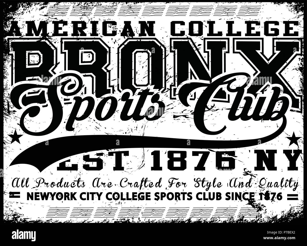 Bronx New York sport typography; t-shirt graphics; vectors Stock Vector  Image & Art - Alamy