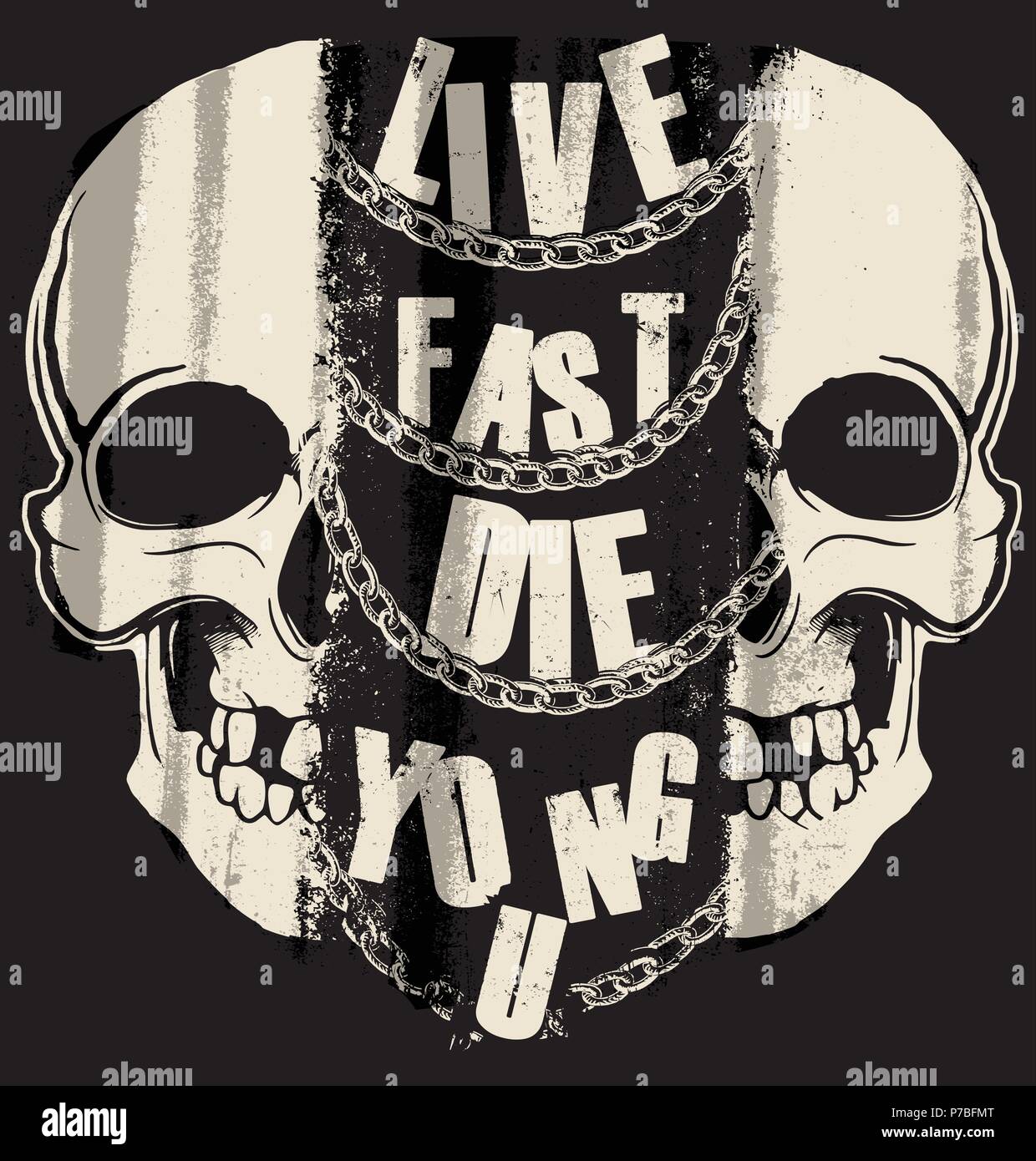 Skull T Shirt Graphic Design Stock Vector Image Art Alamy