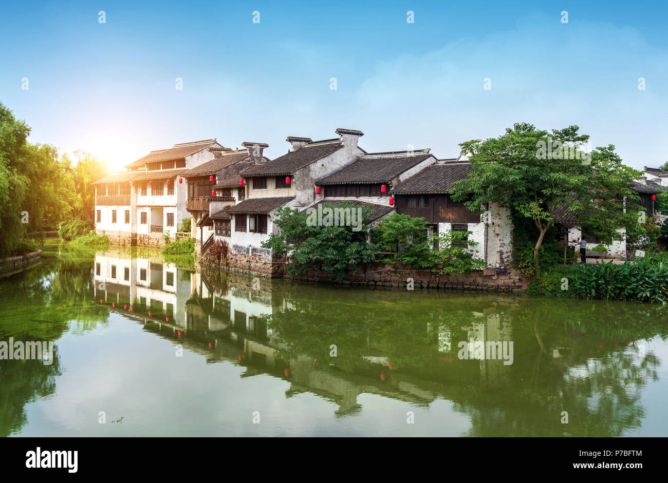 Wuxi, a famous water town in China Stock Photo