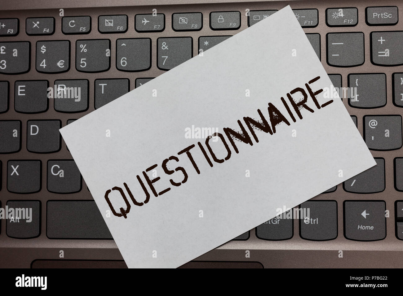 Text sign showing Questionnaire. Conceptual photo Questions with a ...
