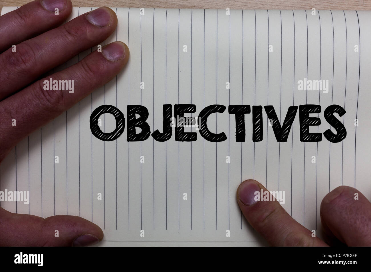 Objective Note Book Writing note showing Objectives. Business photo showcasing Goals ...
