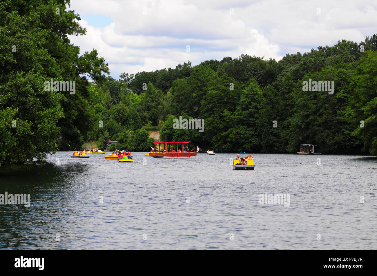 Pedal boat at the marina hi-res stock photography and images - Alamy