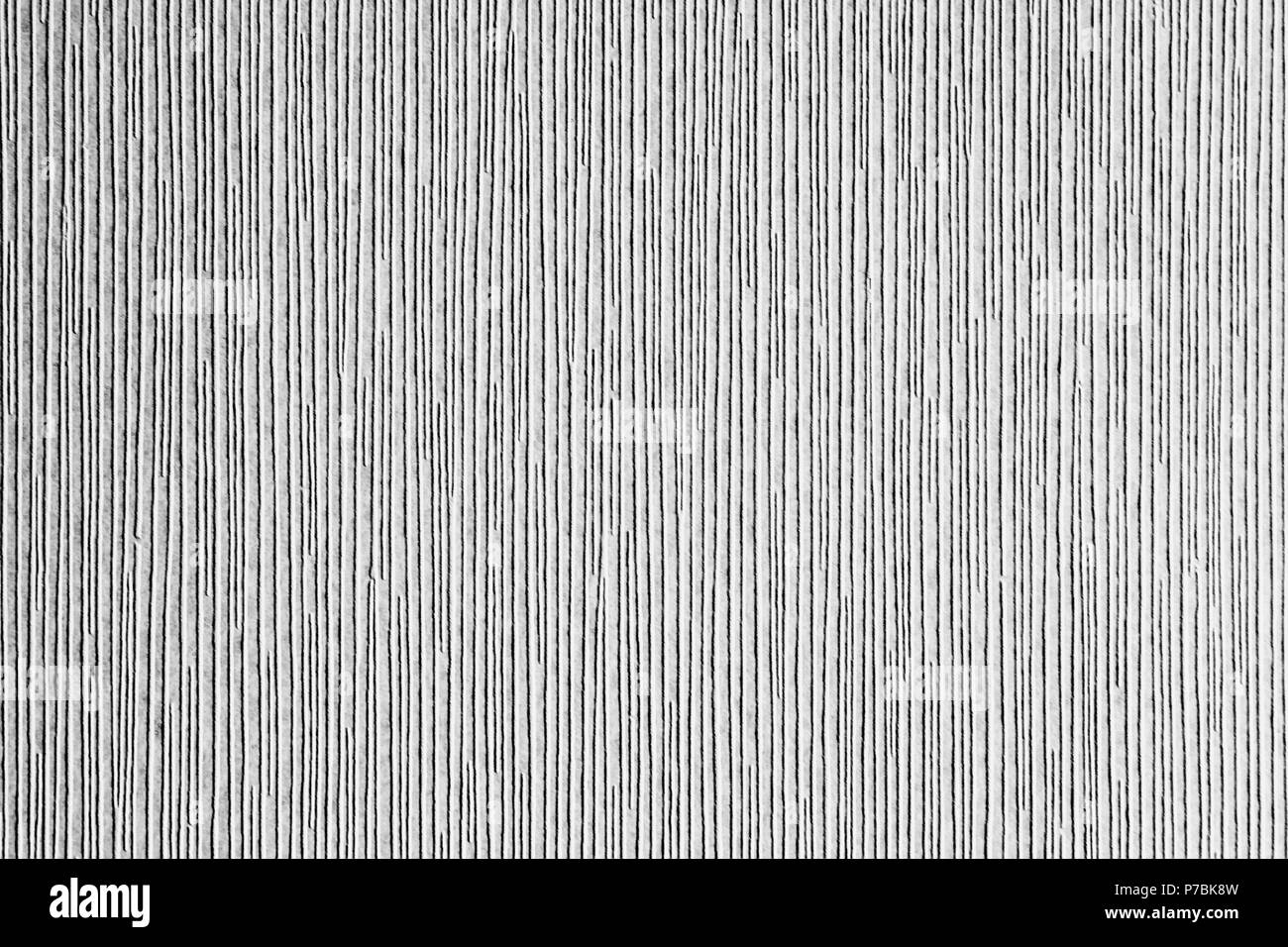 Grey textured corrugated striped wallpaper background Stock Photo