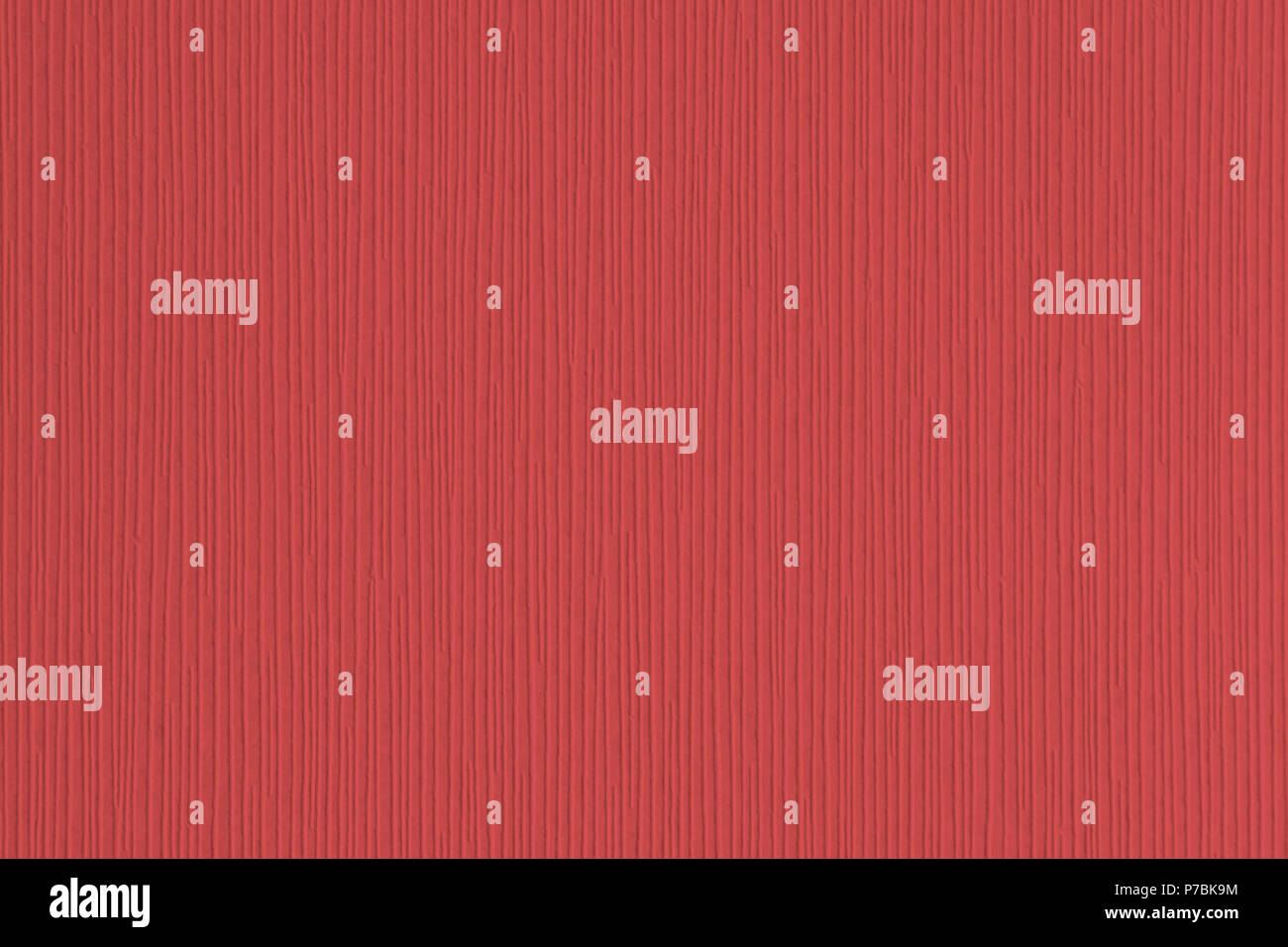 Red textured corrugated striped wallpaper background Stock Photo