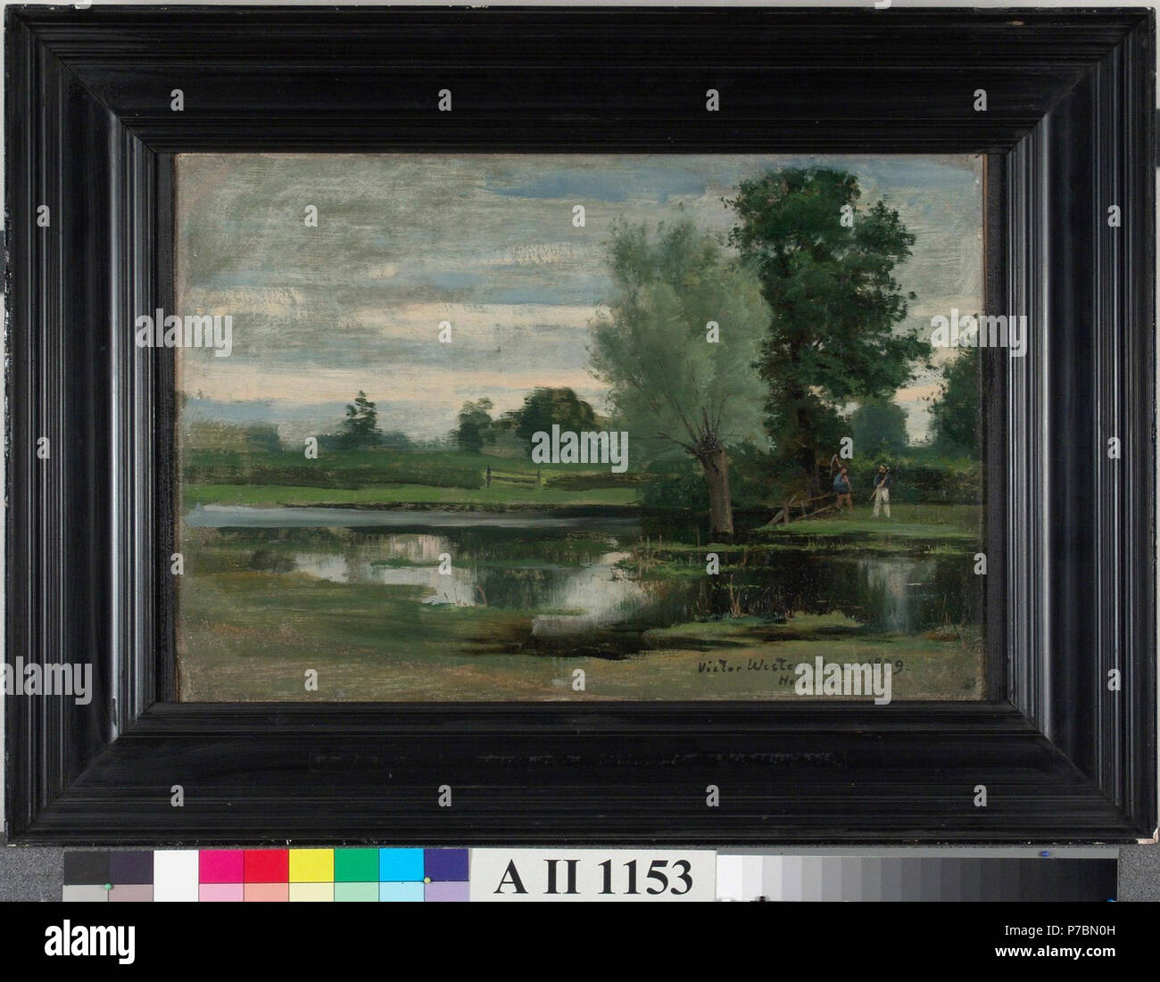 . Dutch Landscape  1879 82 Victor Westerholm - Dutch Landscape - A II 1153 - Finnish National Gallery Stock Photo