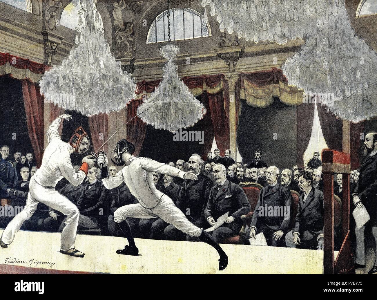 Combate de esgrima hires stock photography and images Alamy