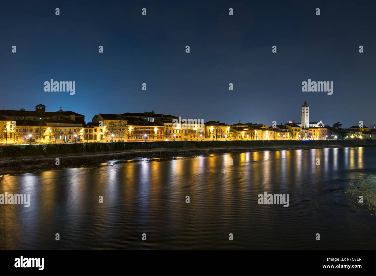Night river italy hi-res stock photography and images - Alamy