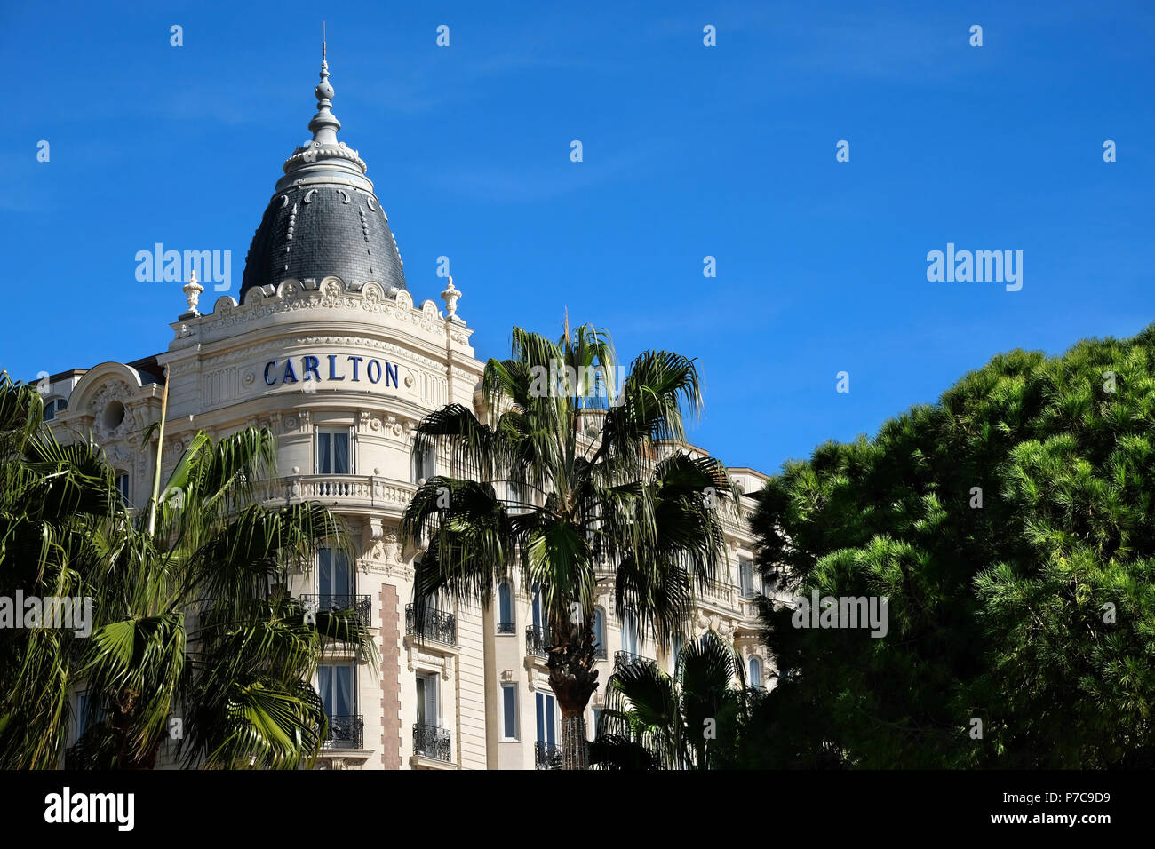 Cannes, France October 25, 2017 corner view of the famous dome of