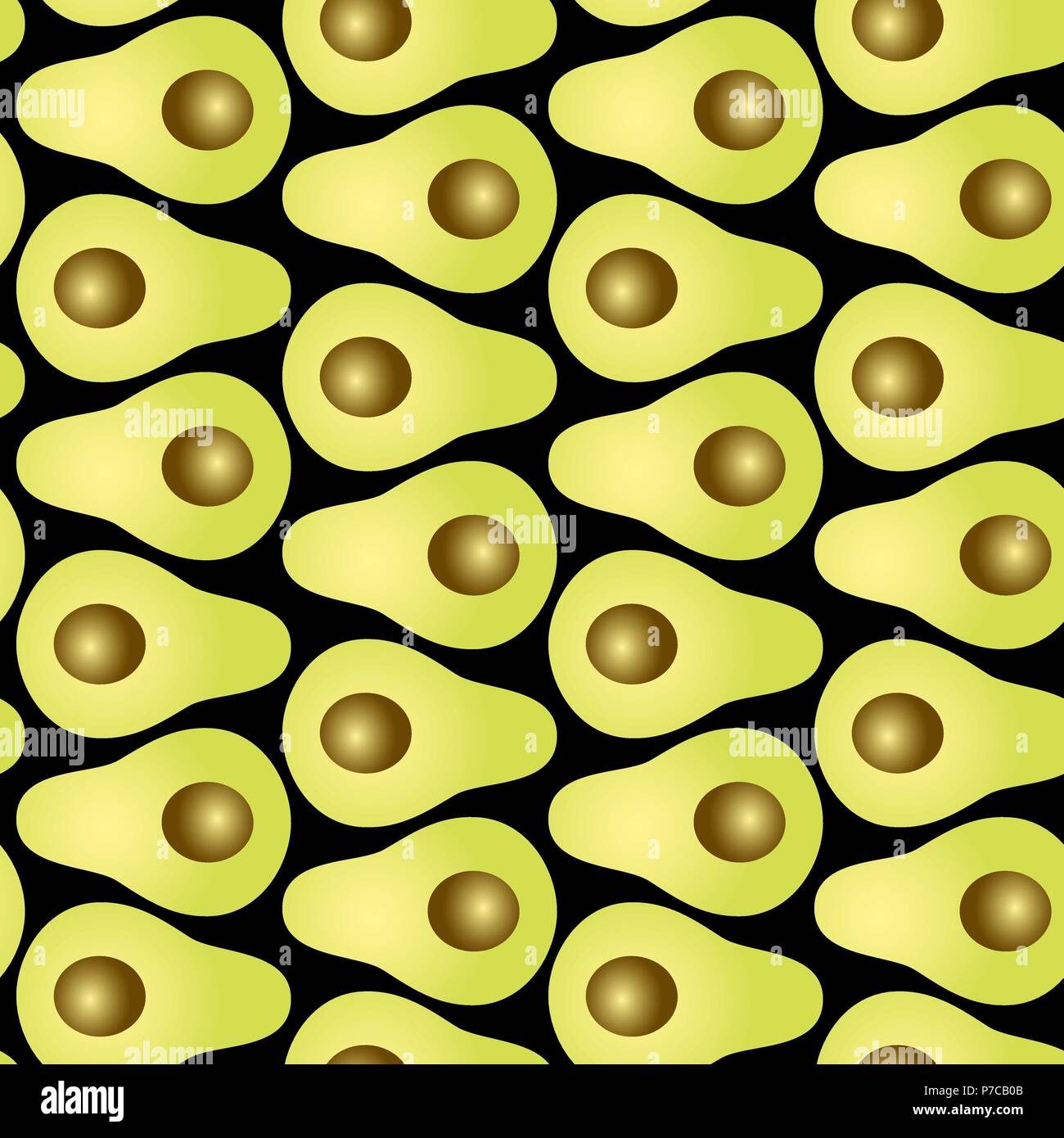 Seamless vector abstract gradient avocado pattern Stock Vector