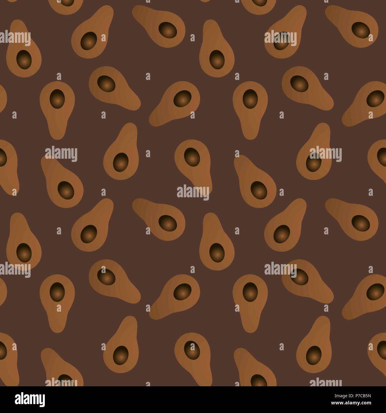 Seamless vector abstract gradient avocado coffee pattern Stock Vector