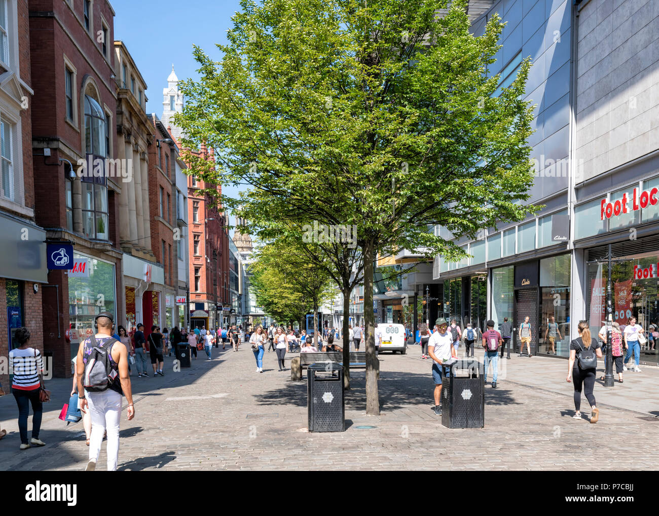 Manchester market street pedestrian shopping hi-res stock photography and  images - Alamy