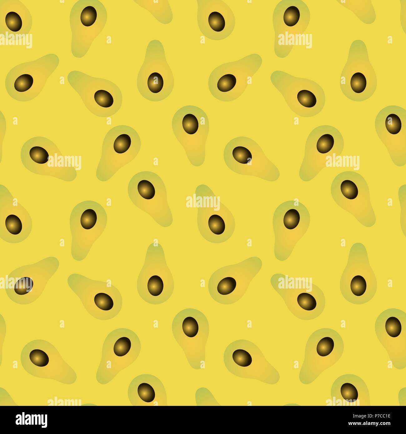 Seamless vector abstract gradient avocado yellow pattern Stock Vector