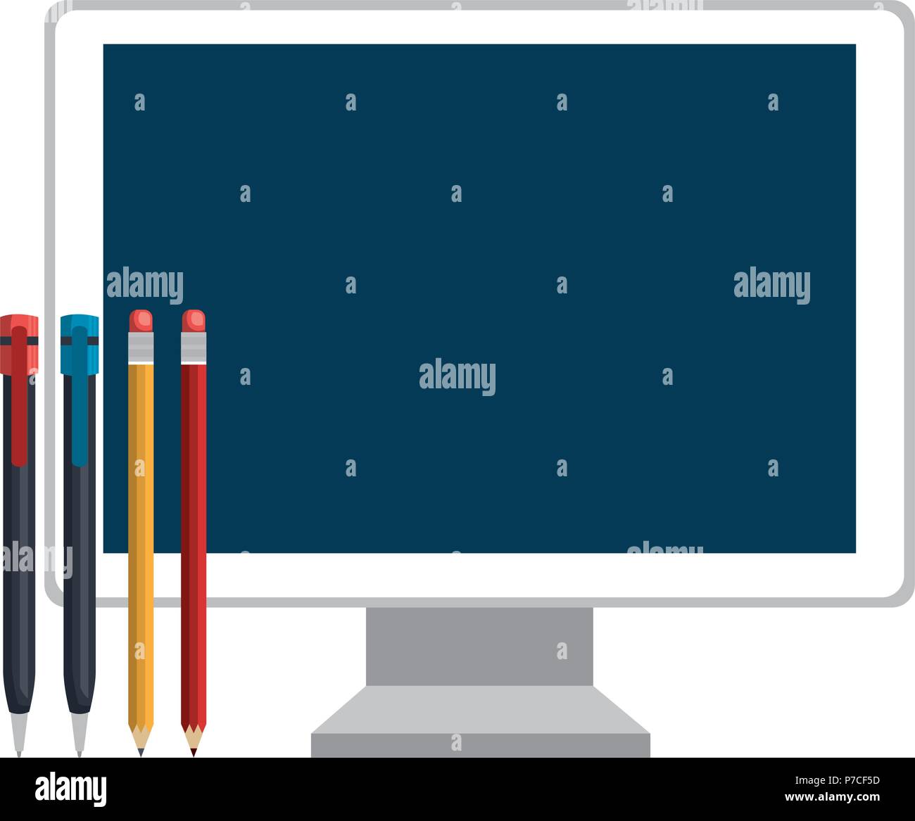 Online learning pencils Stock Vector Images - Alamy