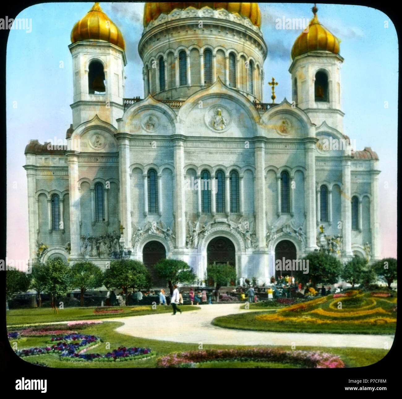 1931. Храм Христа Спасителя Stock Photo - Alamy