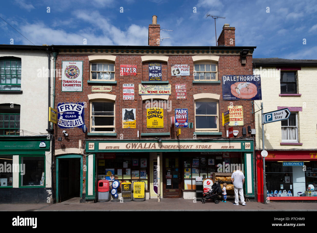 RossonWye, Herefordshire, Gwalia Independent Store, decorated with