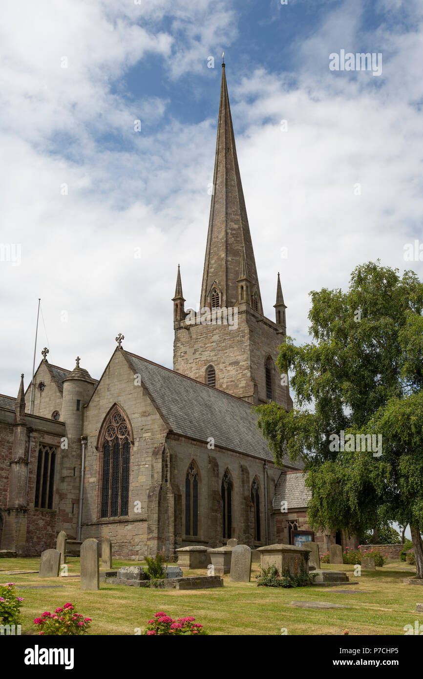 Ross-on-Wye, Herefordshire, England.  St Mary's Parish Church, Stock Photo