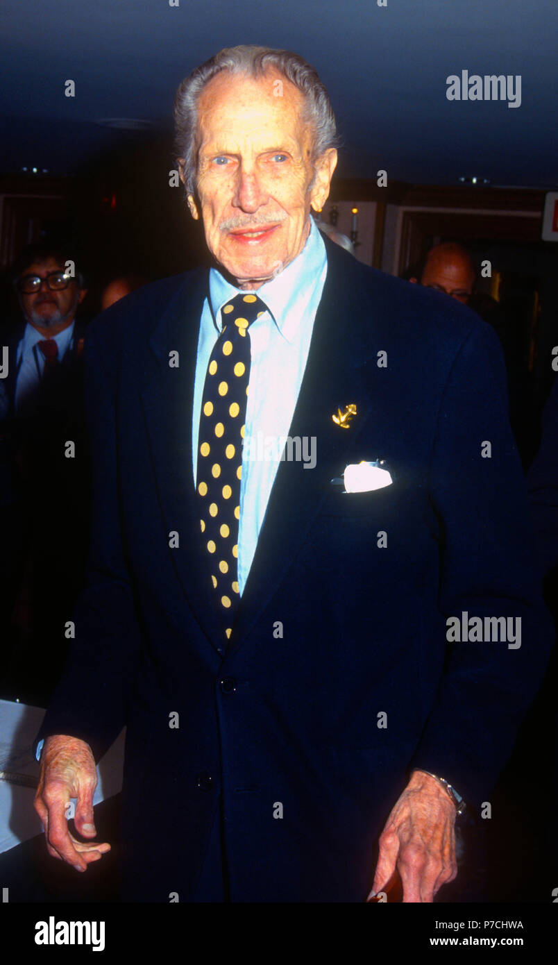 WEST HOLLYWOOD, CA JANUARY 21 Actor Vincent Price attends the
